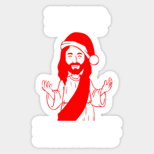 Christmas Party Jesus Sticker